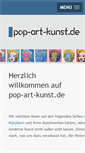 Mobile Screenshot of pop-art-kunst.de