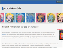 Tablet Screenshot of pop-art-kunst.de